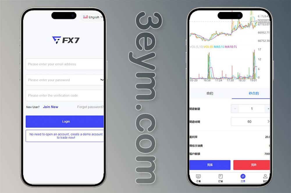 海外多语言综合盘系统源码/FX7综合外汇交易软件源码/合约挂单交易/秒合约交易/精准K线控